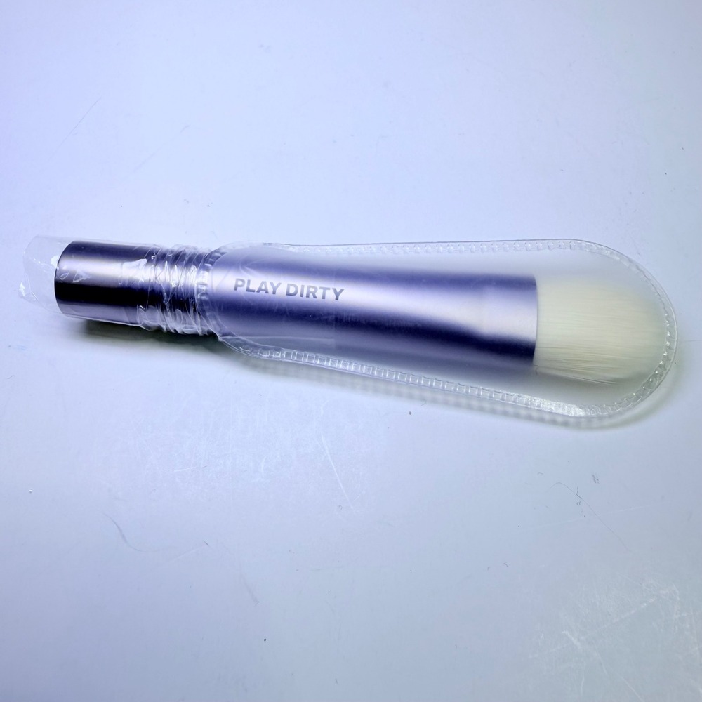 Bubble Skincare Play Dirty Face Mask Applicator Brush Lavender Metallic 4 Inch